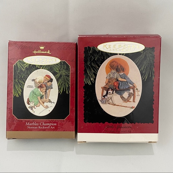 Norman rockwell christmas tree ornaments